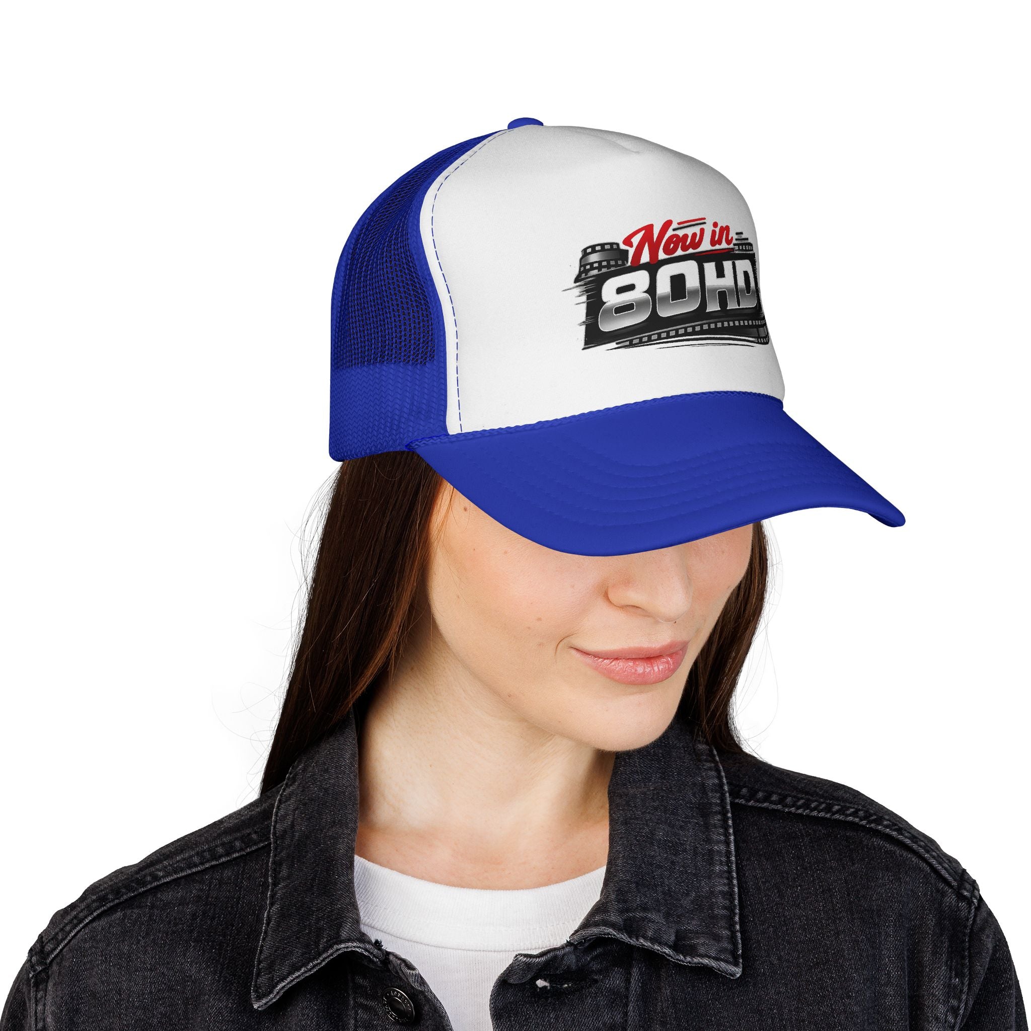 Now in 80HD Trucker Cap — Novelty Trucker Hat for ADHD Awareness & Humor