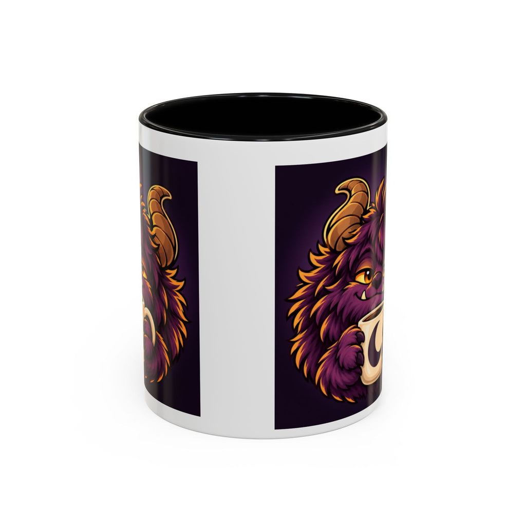 Moon Mug with Daveguy Coffee Monster Illustration — Cute Fantasy Coffee Mug (11/15oz)