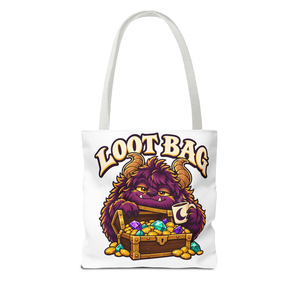 Daveguy Loot Bag Tote — Cute Monster Treasure Chest Graphic Tote Bag
