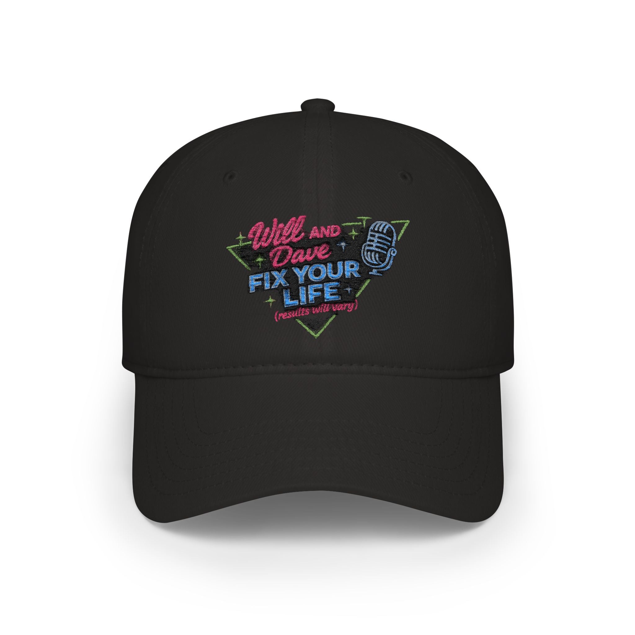 Will and Dave Fix Your Life Podcast Baseball Cap — Low Profile Pod Merch