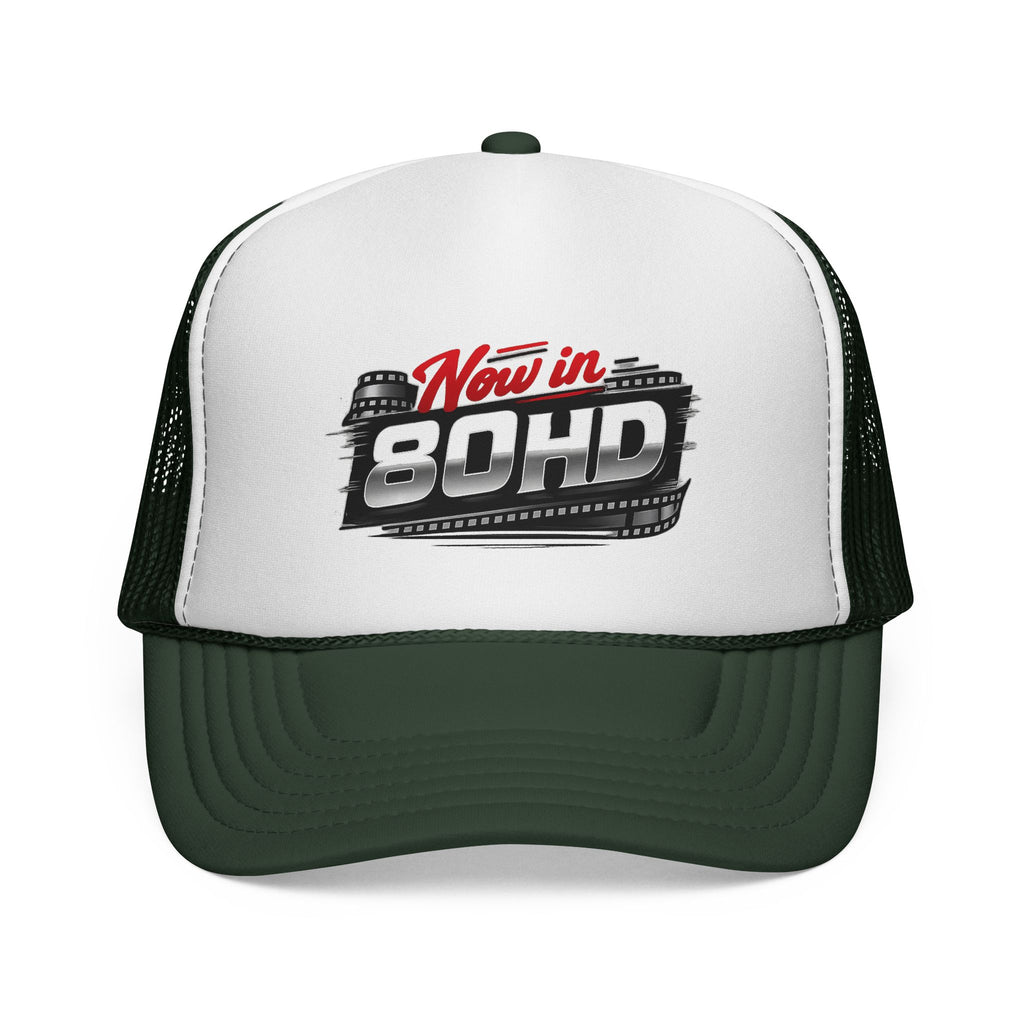 Now in 80HD Trucker Cap — Novelty Trucker Hat for ADHD Awareness & Humor