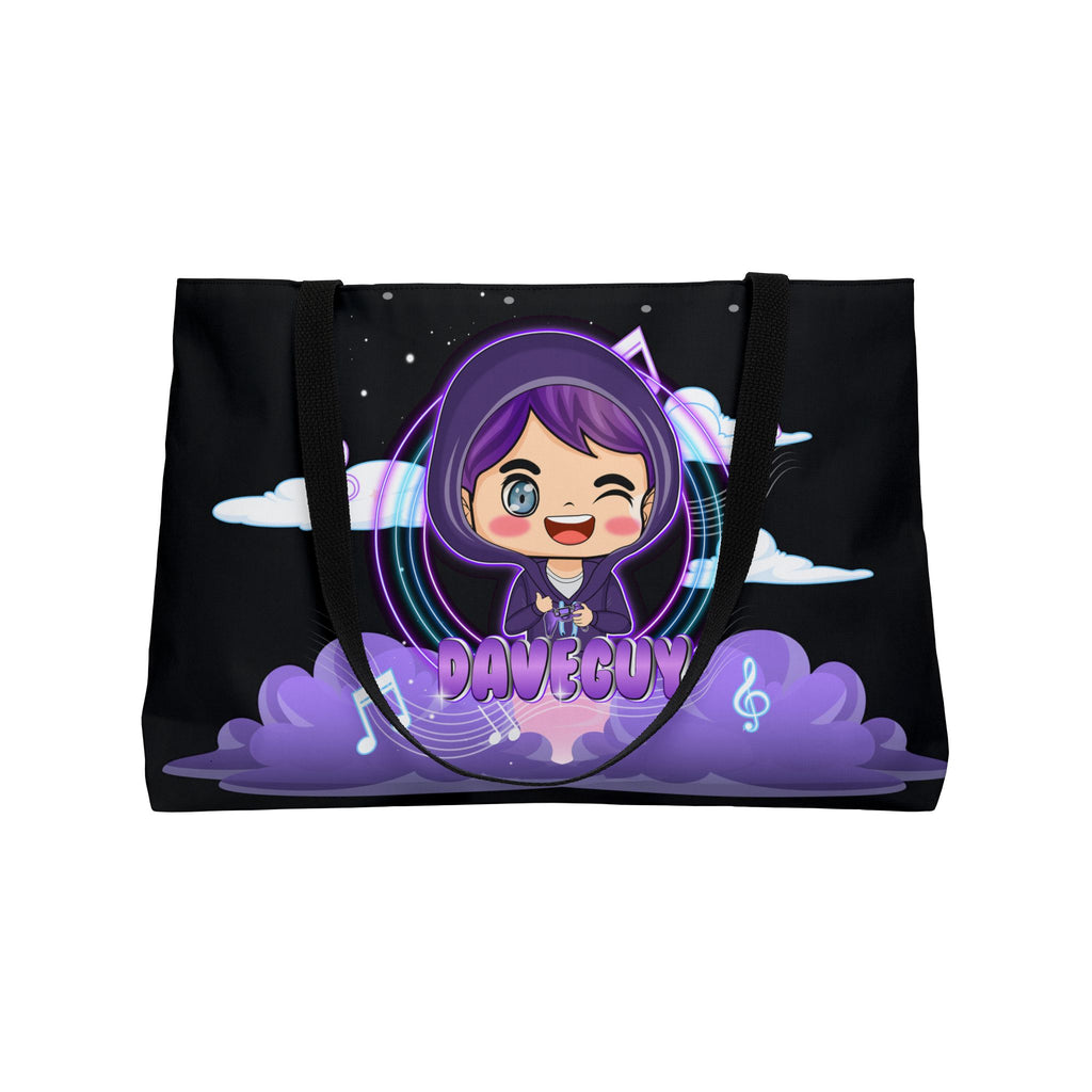 Weekender Tote Bag — , "I'm So Smart And Handsome" Novelty Travel Tote Cute Purple Kawaii Daveguy Music Design