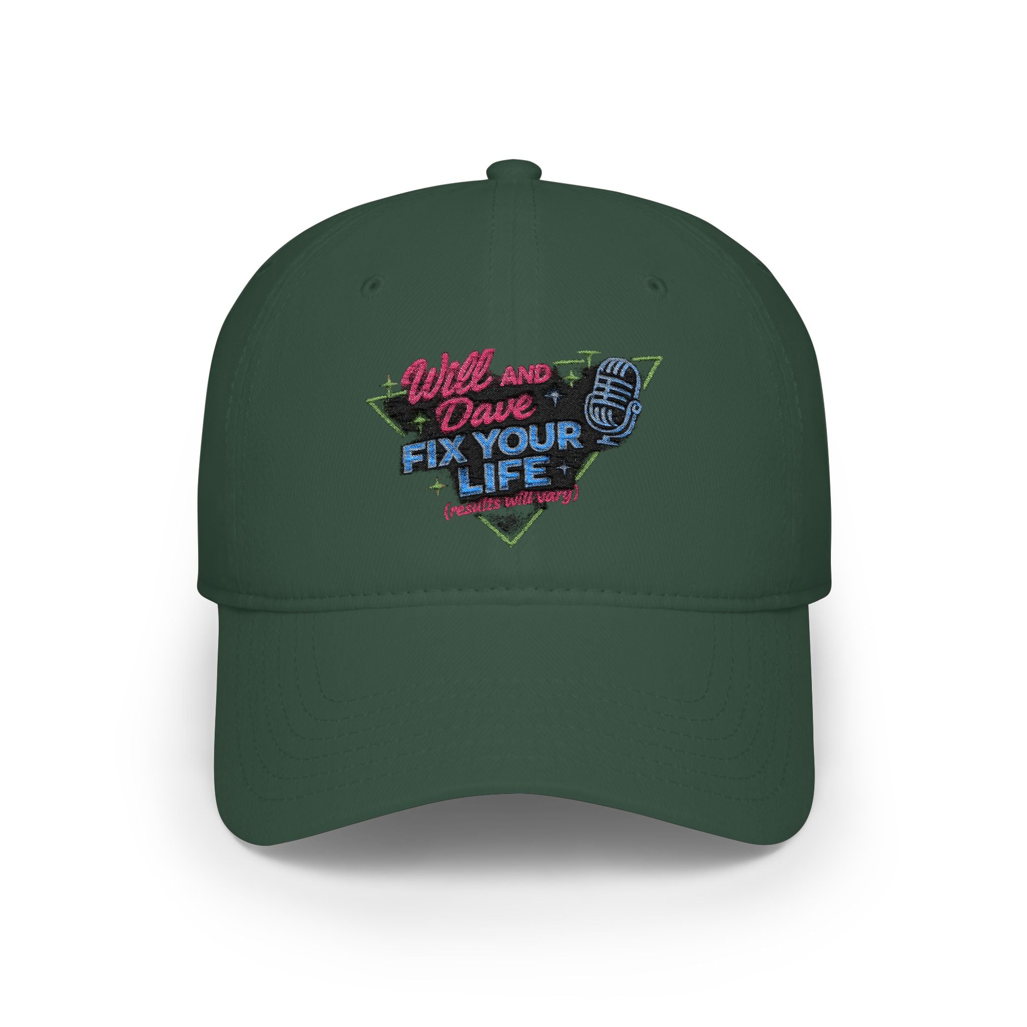 Will and Dave Fix Your Life Podcast Baseball Cap — Low Profile Pod Merch