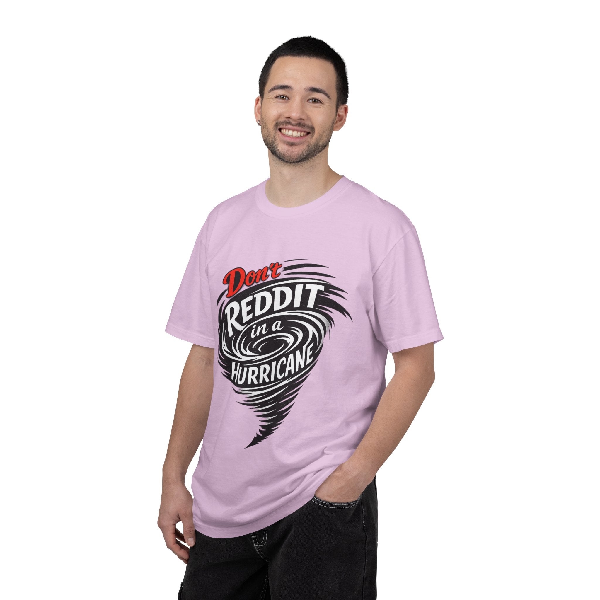 Don't Reddit In a Hurricane T-Shirt — Funny Weather Safety Graphic Tee