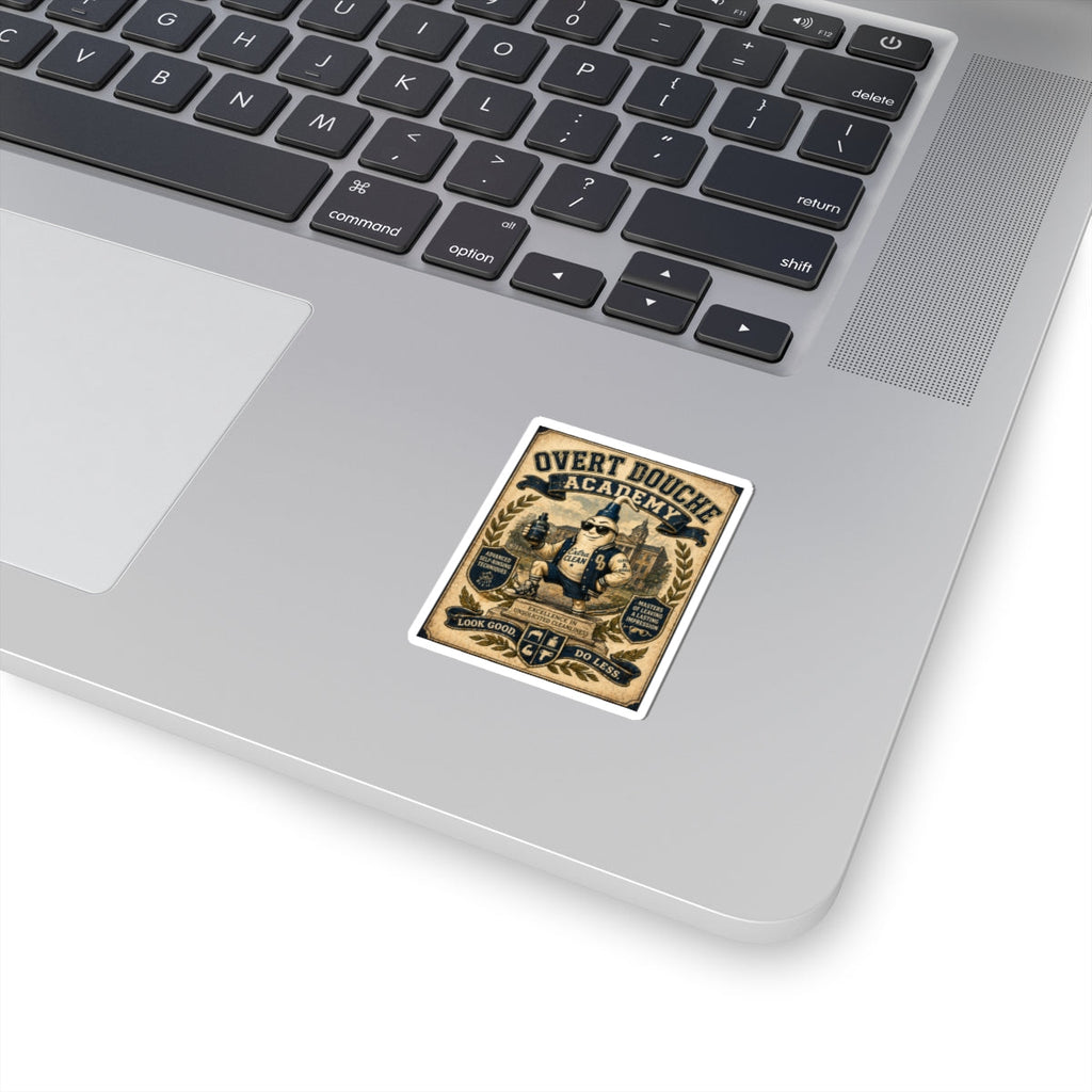 Sticker — "Overt Douche Academy" Vintage Mascot Kiss-Cut Sticker