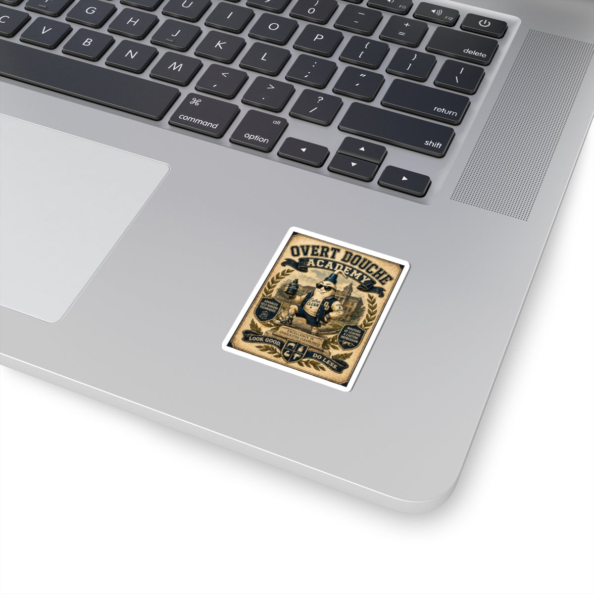 Sticker — "Overt Douche Academy" Vintage Mascot Kiss-Cut Sticker