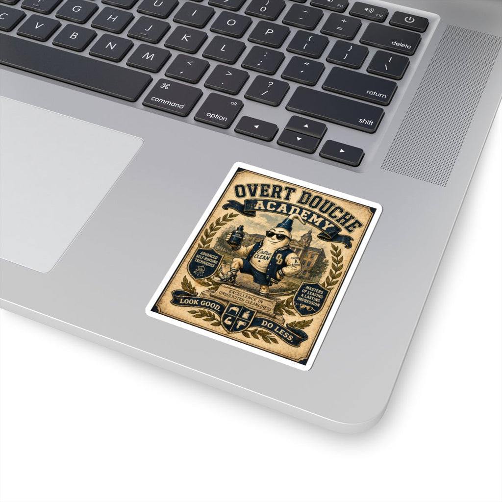 Sticker — "Overt Douche Academy" Vintage Mascot Kiss-Cut Sticker