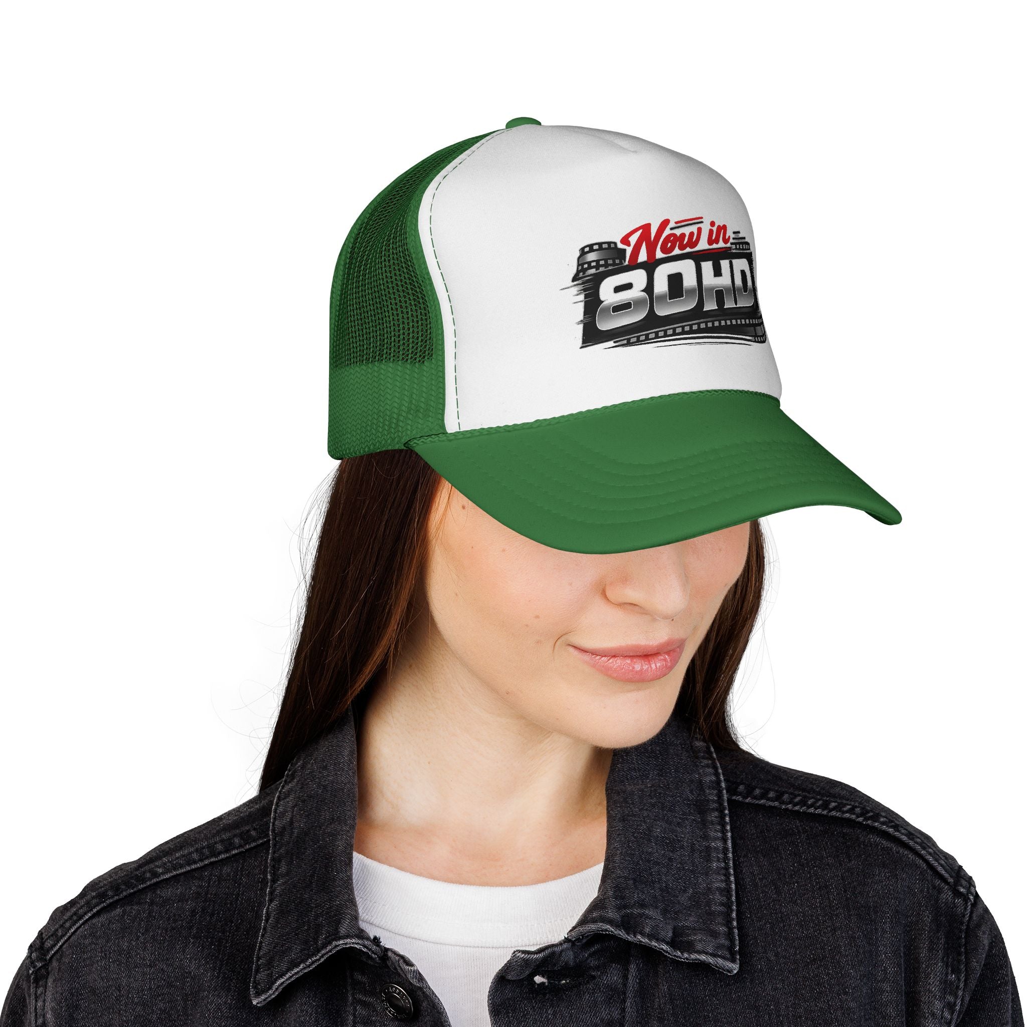 Now in 80HD Trucker Cap — Novelty Trucker Hat for ADHD Awareness & Humor