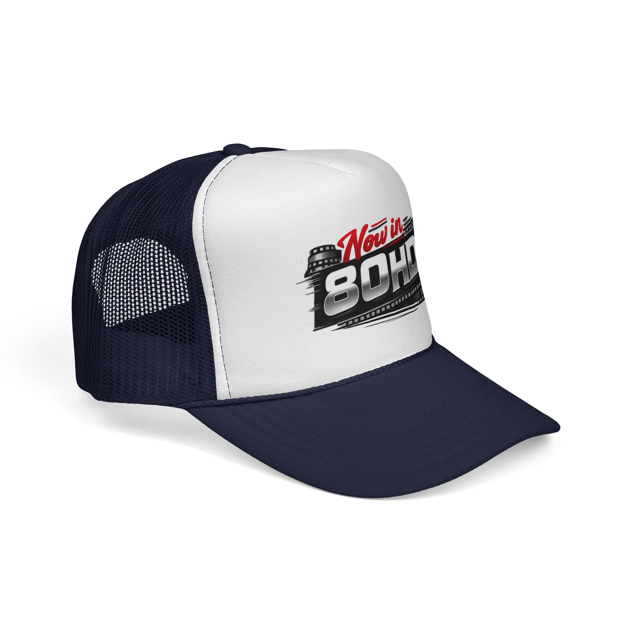 Now in 80HD Trucker Cap — Novelty Trucker Hat for ADHD Awareness & Humor