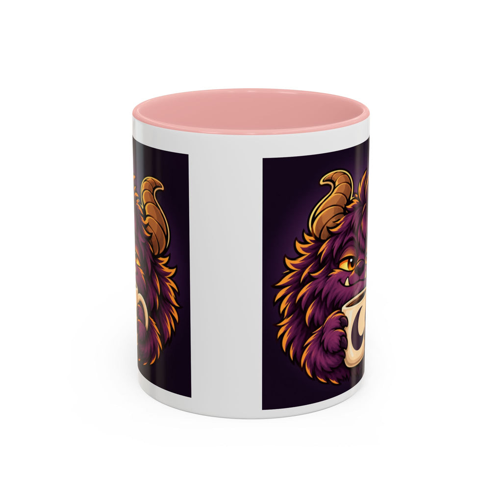 Moon Mug with Daveguy Coffee Monster Illustration — Cute Fantasy Coffee Mug (11/15oz)