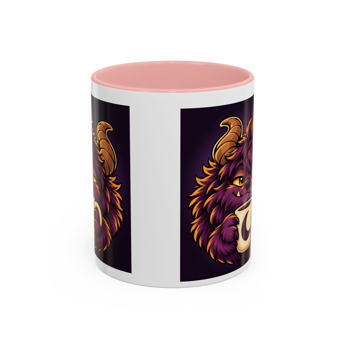 Moon Mug with Daveguy Coffee Monster Illustration — Cute Fantasy Coffee Mug (11/15oz)