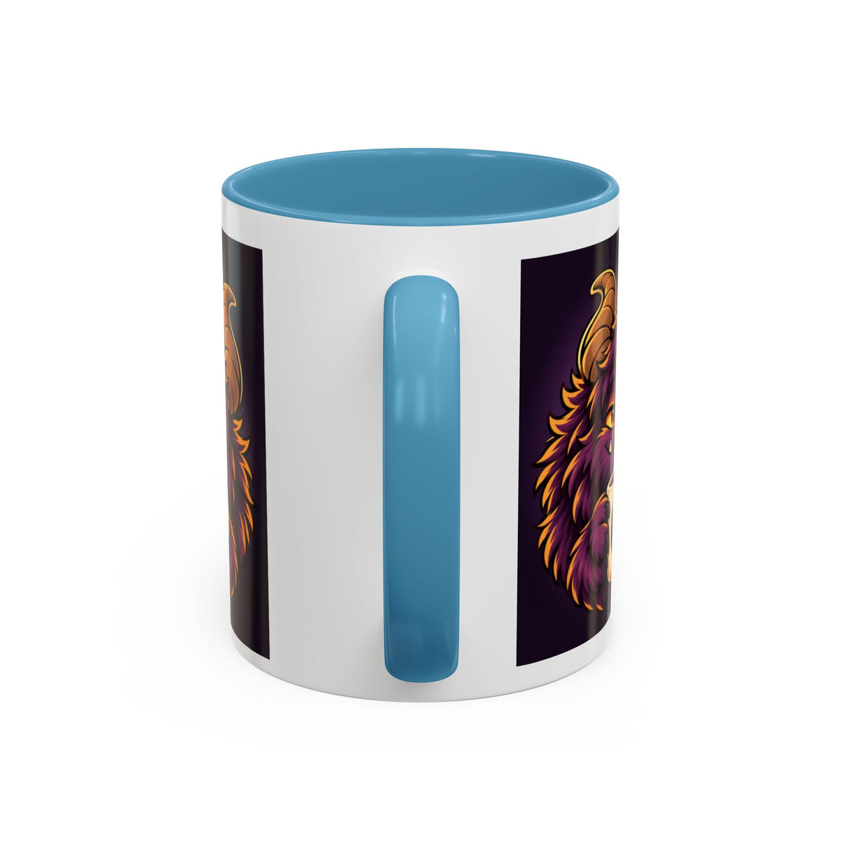 Moon Mug with Daveguy Coffee Monster Illustration — Cute Fantasy Coffee Mug (11/15oz)