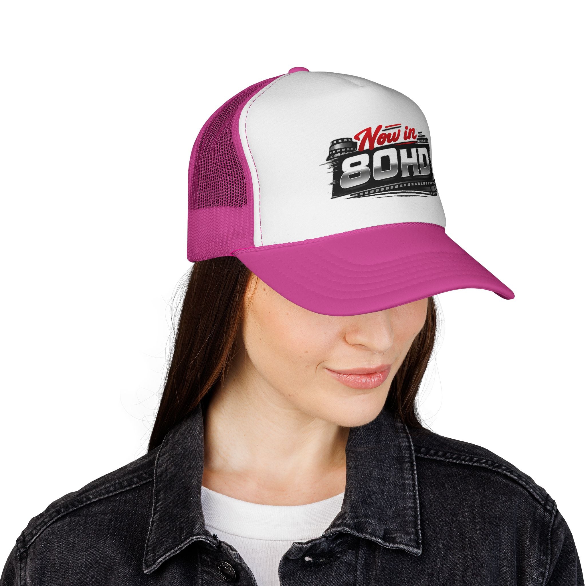 Now in 80HD Trucker Cap — Novelty Trucker Hat for ADHD Awareness & Humor