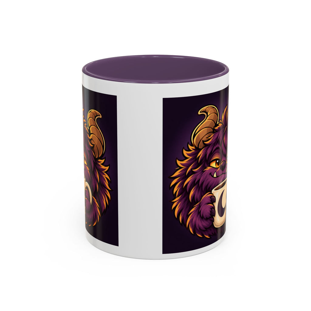 Moon Mug with Daveguy Coffee Monster Illustration — Cute Fantasy Coffee Mug (11/15oz)