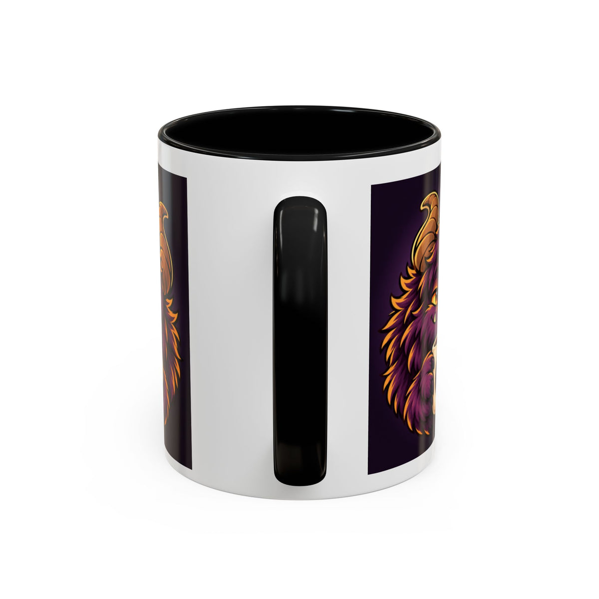 Moon Mug with Daveguy Coffee Monster Illustration — Cute Fantasy Coffee Mug (11/15oz)