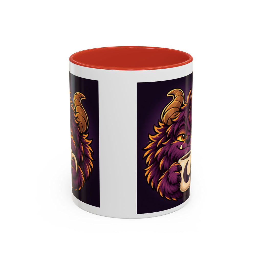 Moon Mug with Daveguy Coffee Monster Illustration — Cute Fantasy Coffee Mug (11/15oz)