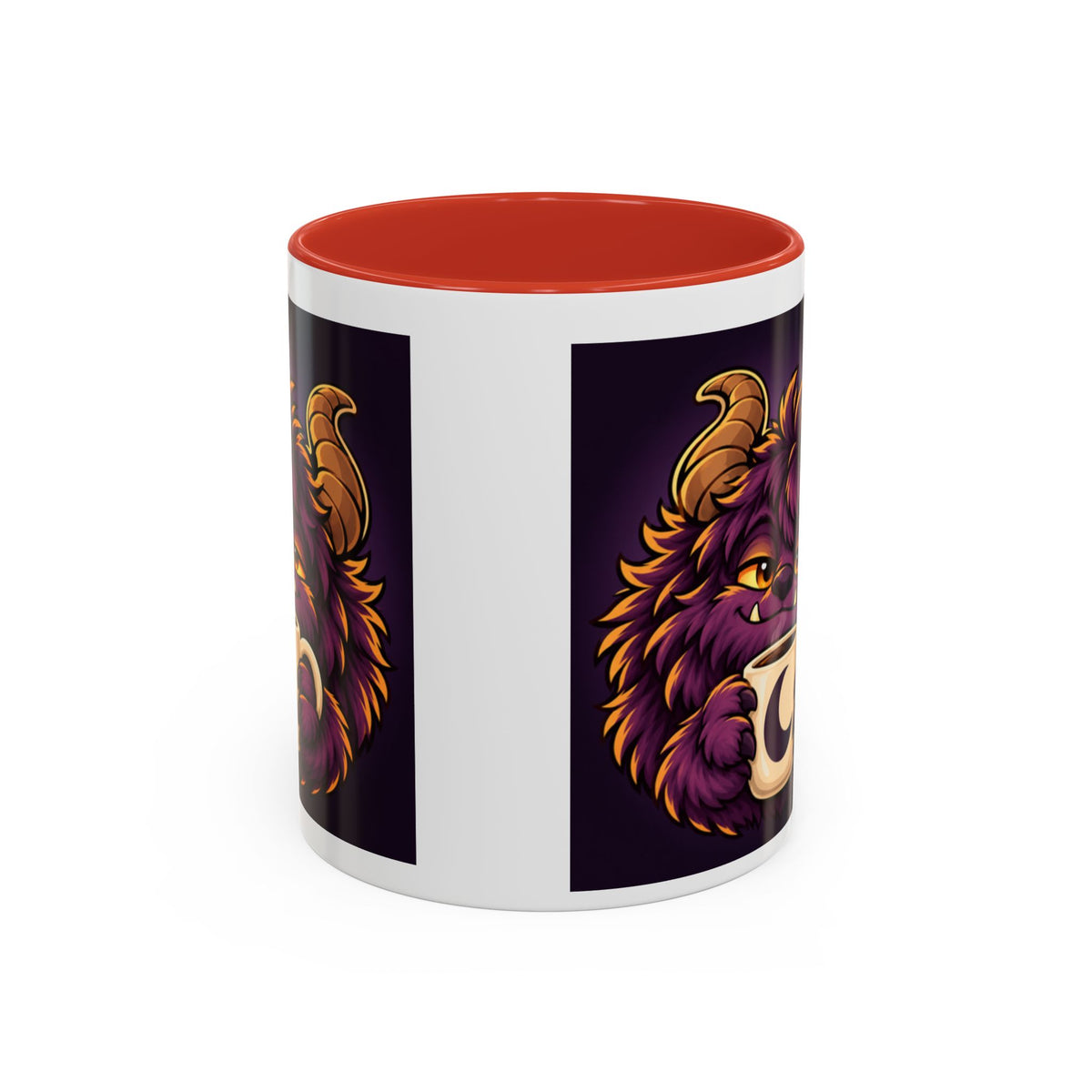 Moon Mug with Daveguy Coffee Monster Illustration — Cute Fantasy Coffee Mug (11/15oz)
