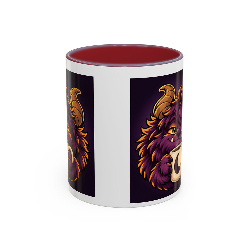 Moon Mug with Daveguy Coffee Monster Illustration — Cute Fantasy Coffee Mug (11/15oz)
