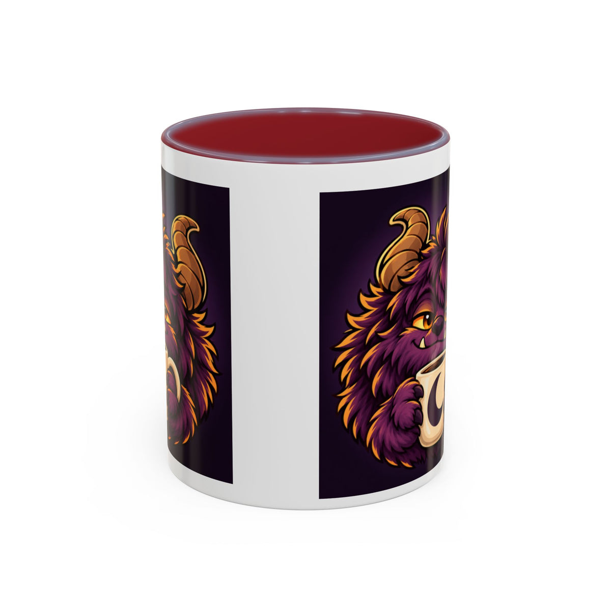 Moon Mug with Daveguy Coffee Monster Illustration — Cute Fantasy Coffee Mug (11/15oz)