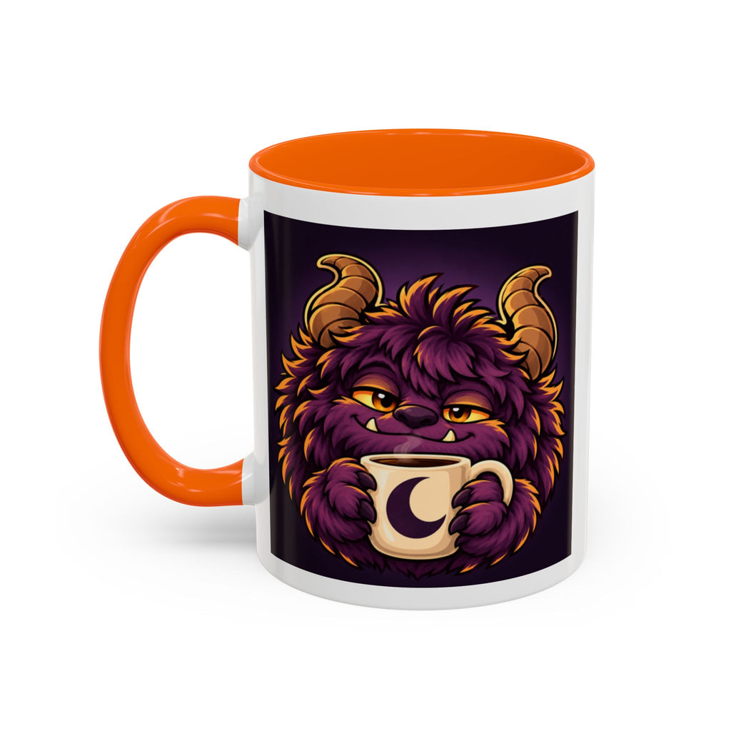 Moon Mug with Daveguy Coffee Monster Illustration — Cute Fantasy Coffee Mug (11/15oz)