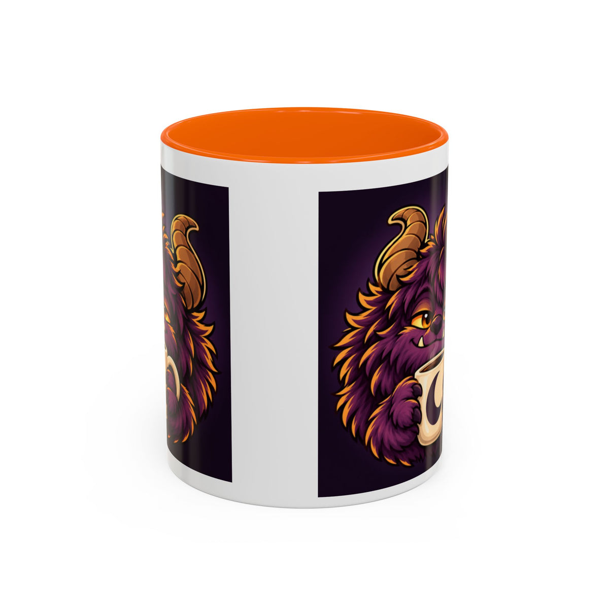 Moon Mug with Daveguy Coffee Monster Illustration — Cute Fantasy Coffee Mug (11/15oz)
